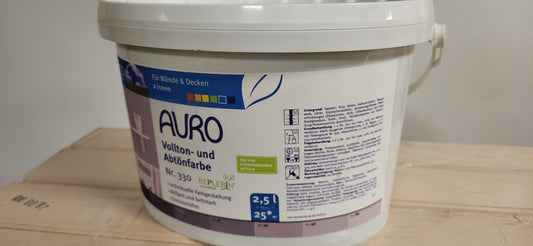 AURO Vollton- und Abtönfarbe Nr.330 99 ( Erd-Schwarz) 1 Liter / 27,96 €