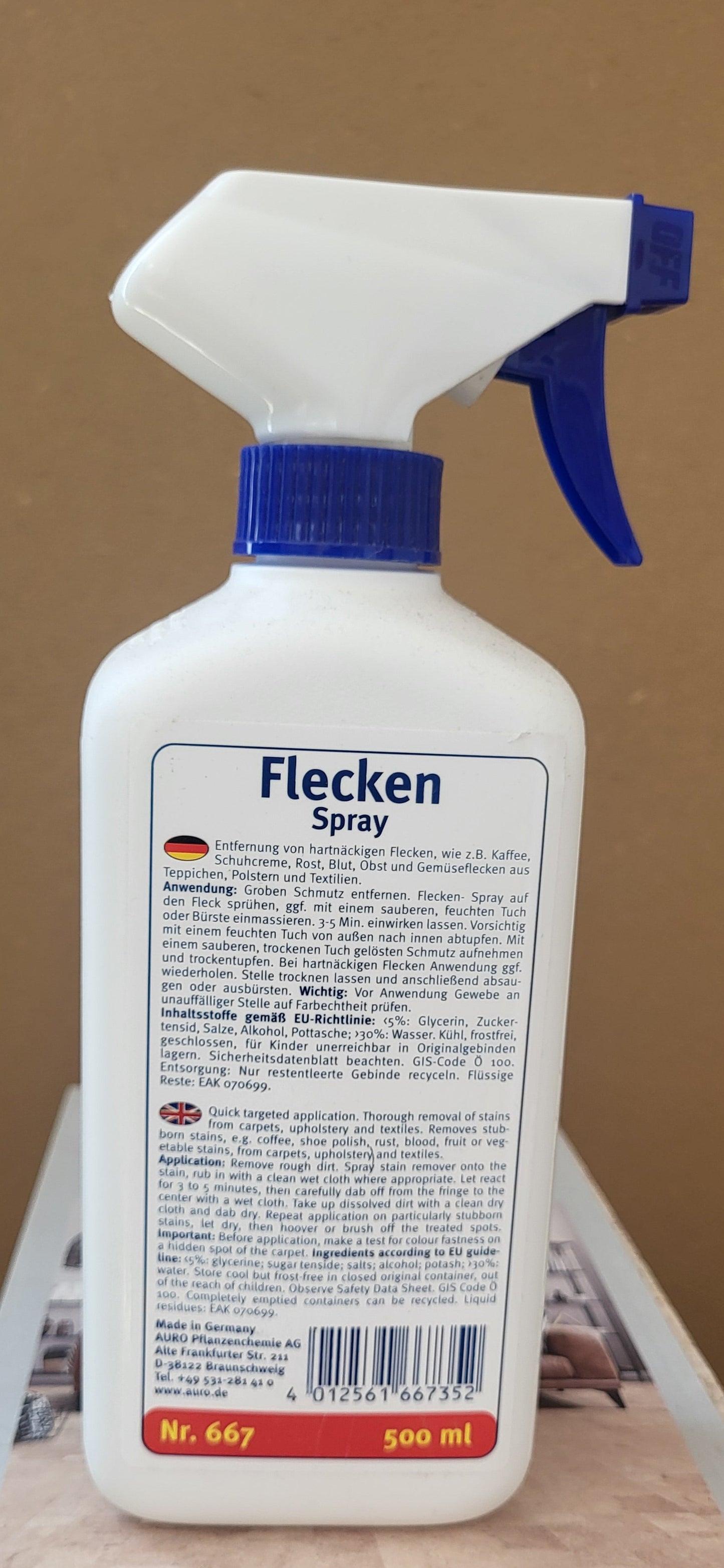 Auro Flecken Spray Nr. 667 - Grundpreis 1 Liter / 27,80 €