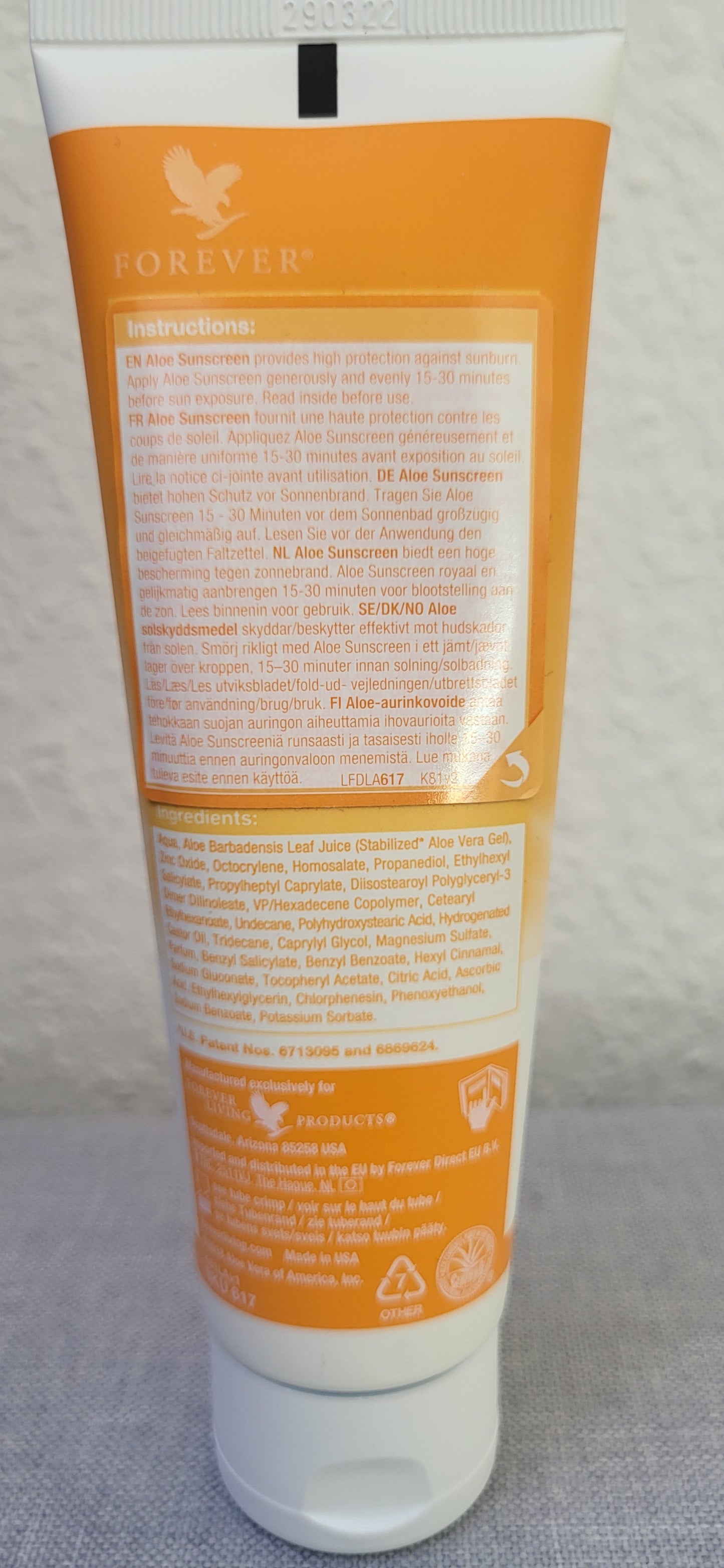 Forever Aloe Sunscreen - 1 Kilogramm / 197,15