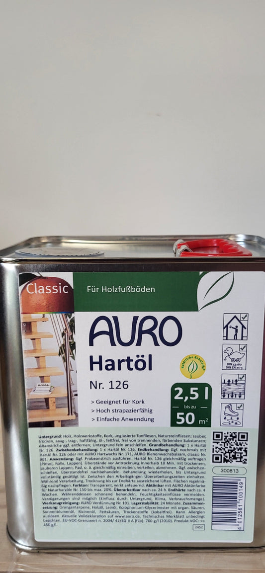 AURO Hartöl Nr.126 -  Grundpreis 1 Liter / 49,20 €